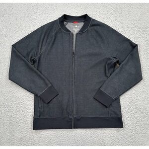 Stone Rose Jacket Men's Small Black Gray Full Zip Hi-Tech Dresswear Casual